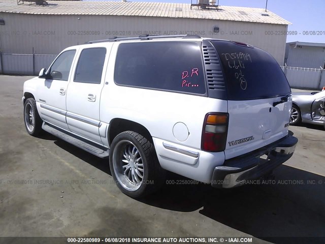 1GKFK16TX2J149965 - 2002 GMC YUKON XL K1500 WHITE photo 3