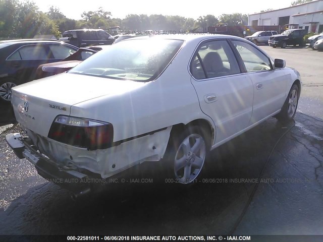 19UUA56983A071674 - 2003 ACURA 3.2TL TYPE-S WHITE photo 4