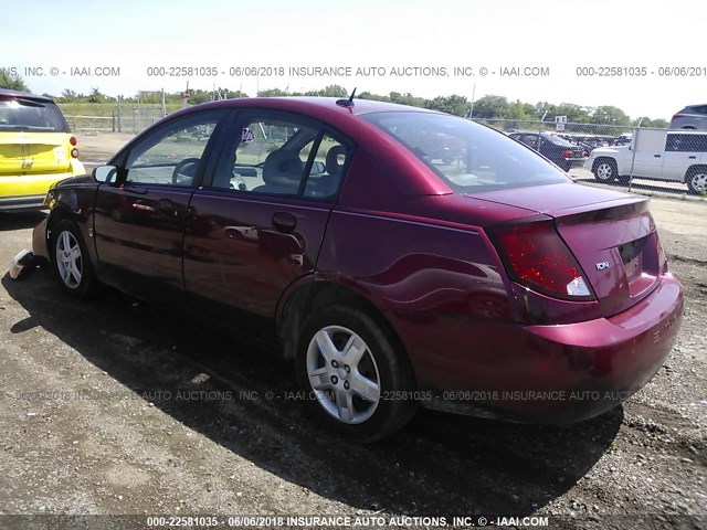 1G8AJ55F46Z144077 - 2006 SATURN ION LEVEL 2 MAROON photo 3