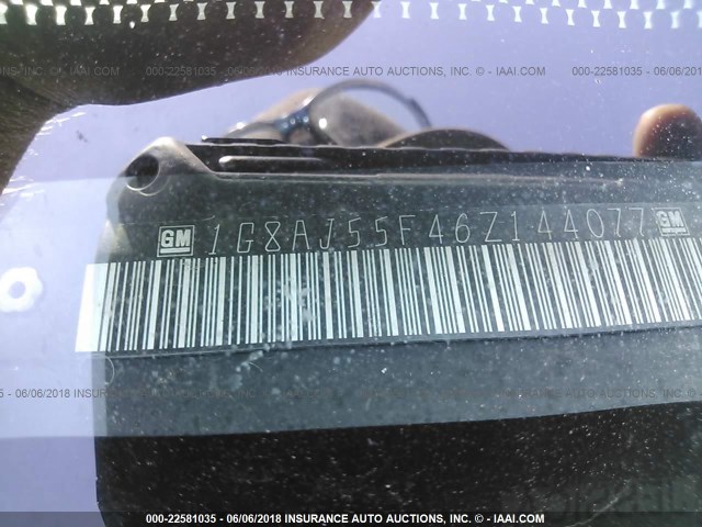 1G8AJ55F46Z144077 - 2006 SATURN ION LEVEL 2 Tünd qırmızı foto 9