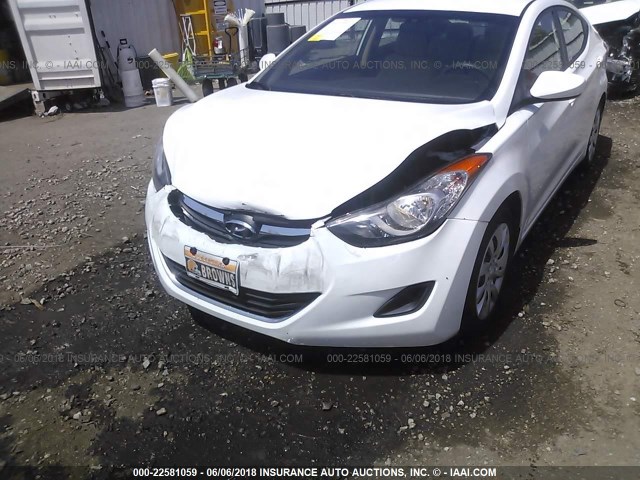 5NPDH4AE9DH183550 - 2013 HYUNDAI ELANTRA GLS/LIMITED WHITE photo 6