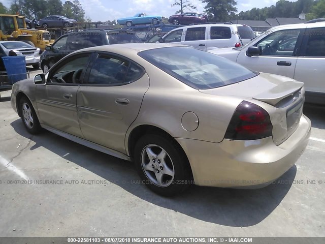 2G2WP522451148637 - 2005 PONTIAC GRAND PRIX GOLD photo 3