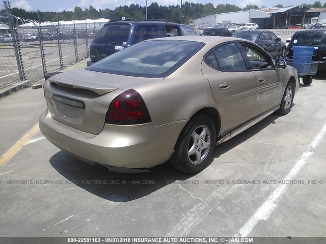 2G2WP522451148637 - 2005 PONTIAC GRAND PRIX GOLD photo 4