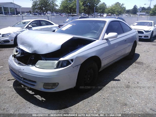 2T1CF22P2YC372118 - 2000 TOYOTA CAMRY SOLARA SE/SLE ვერცხლისფერი ფოტო 2