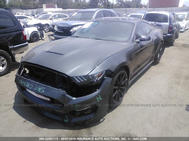 1FA6P8JZ0G5526102 - 2016 FORD MUSTANG SHELBY GT350 GRAY photo 2