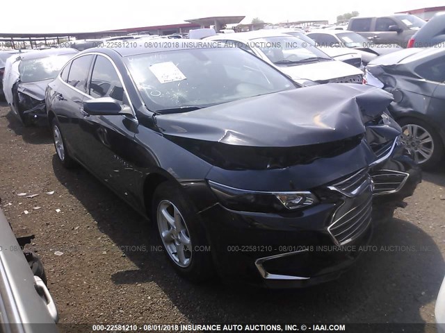 1G1ZB5ST0GF214640 - 2016 CHEVROLET MALIBU LS BLACK photo 1