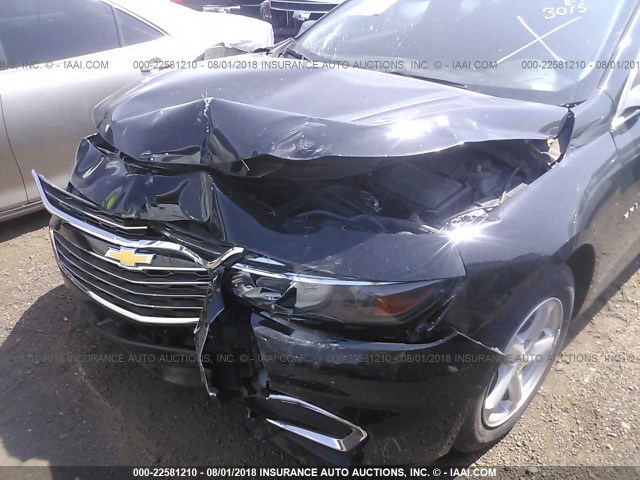 1G1ZB5ST0GF214640 - 2016 CHEVROLET MALIBU LS BLACK photo 6