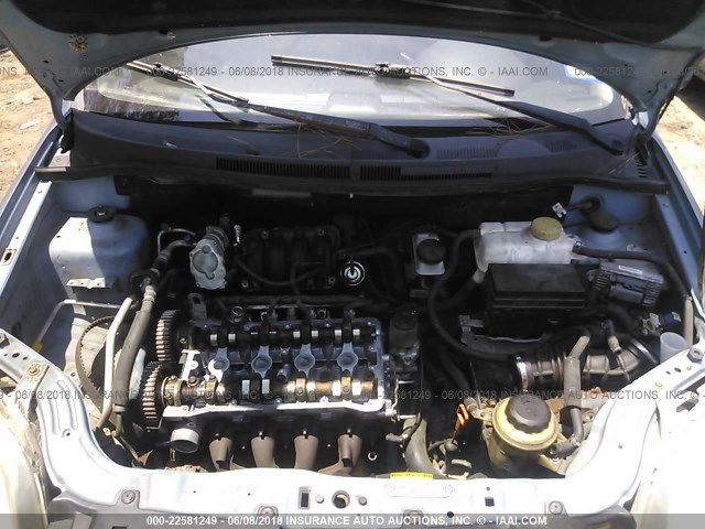 KL1TD56627B146996 - 2007 CHEVROLET AVEO LS Light Blue photo 10