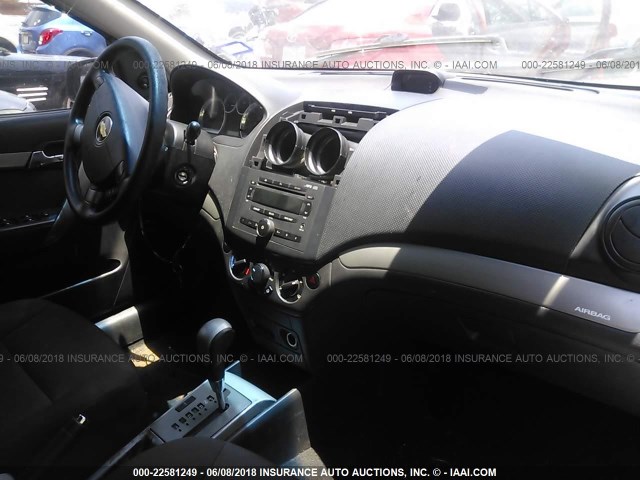 KL1TD56627B146996 - 2007 CHEVROLET AVEO LS Light Blue photo 5