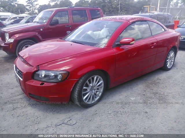 YV1MC68277J025056 - 2007 VOLVO C70 T5 RED photo 2