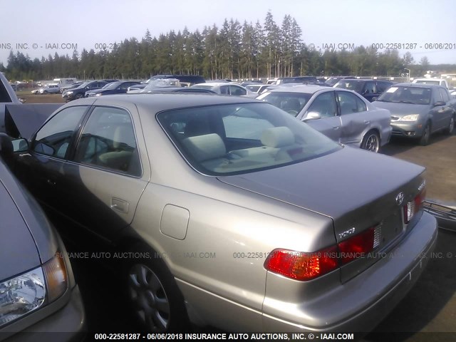 4T1BG22K81U038757 - 2001 TOYOTA CAMRY CE/LE/XLE 米色 照片 3