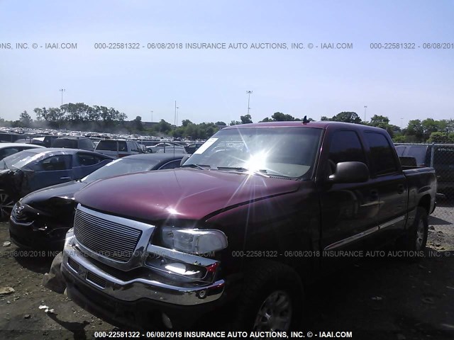 2GTEK13Z761306951 - 2006 GMC NEW SIERRA K1500 MAROON photo 2