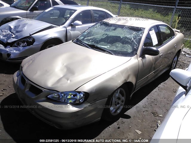 1G2NF52E23M515688 - 2003 PONTIAC GRAND AM SE1 GOLD photo 2