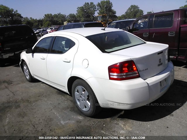 1B3CC4FB2AN174789 - 2010 DODGE AVENGER SXT WHITE photo 3