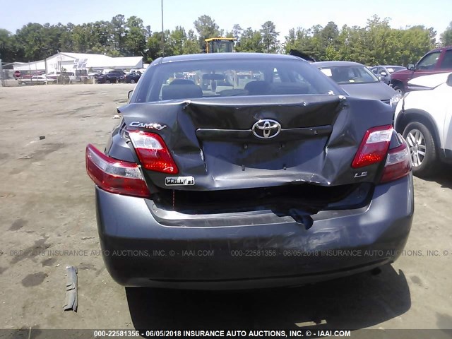 4T1BE46K19U902118 - 2009 TOYOTA CAMRY SE/LE/XLE GRAY photo 6