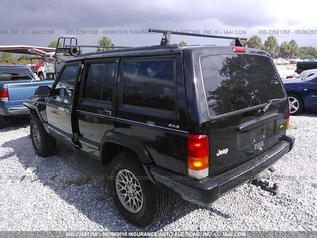 1J4FJ78S6VL557663 - 1997 JEEP CHEROKEE COUNTRY BLACK photo 3