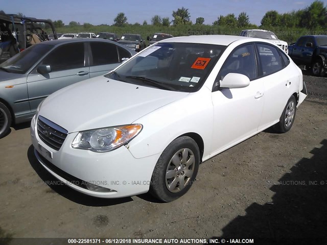 KMHDU46D97U179127 - 2007 HYUNDAI ELANTRA GLS/SE/LIMITED WHITE photo 2