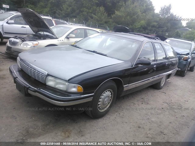 1G4BR82P9TR409598 - 1996 BUICK ROADMASTER LIMITED BLACK photo 2