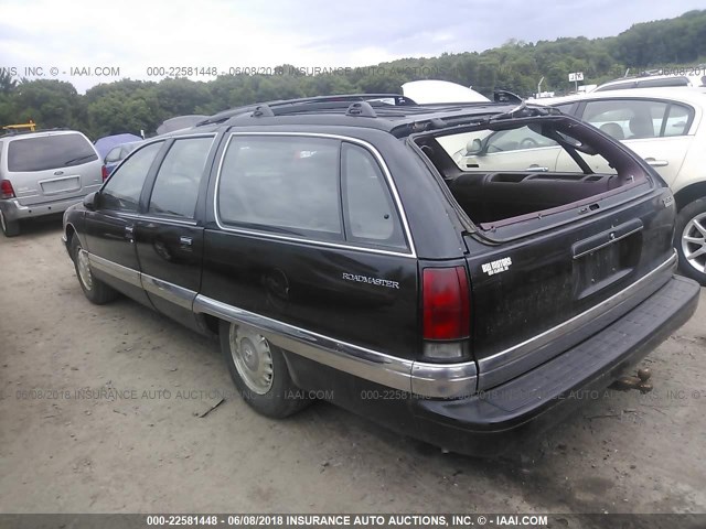 1G4BR82P9TR409598 - 1996 BUICK ROADMASTER LIMITED BLACK photo 3