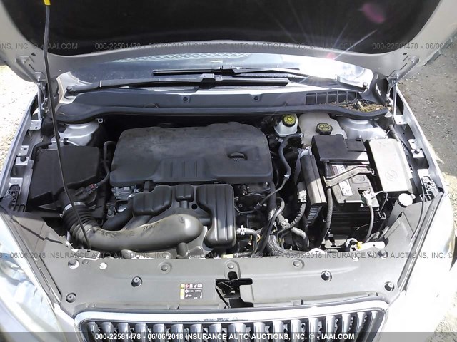 1G4PP5SK4D4221729 - 2013 BUICK VERANO SILVER photo 10