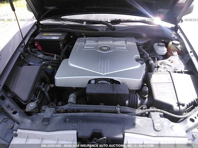 1G6DM57T160169152 - 2006 CADILLAC CTS BLUE photo 10