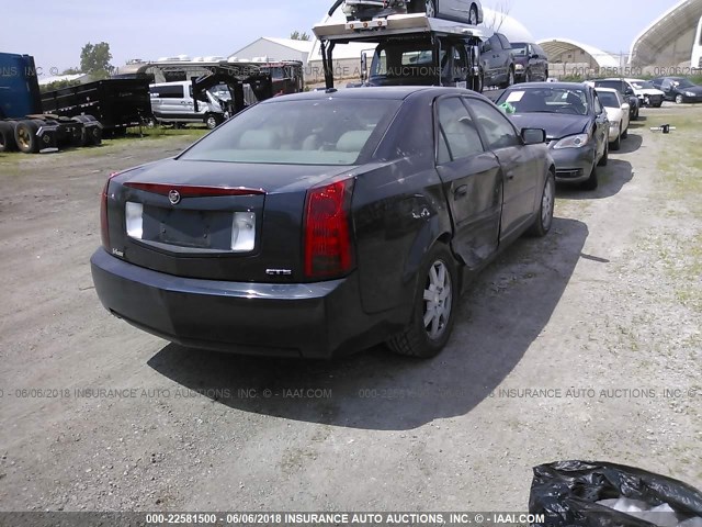 1G6DM57T160169152 - 2006 CADILLAC CTS BLUE photo 4