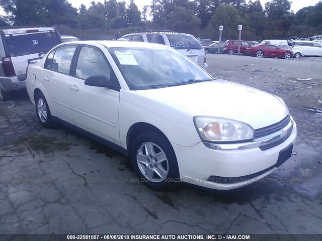 1G1ZT54885F159888 - 2005 CHEVROLET MALIBU LS WHITE photo 1