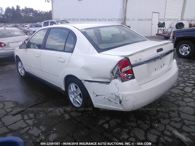 1G1ZT54885F159888 - 2005 CHEVROLET MALIBU LS WHITE photo 3