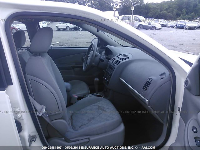 1G1ZT54885F159888 - 2005 CHEVROLET MALIBU LS WHITE photo 5