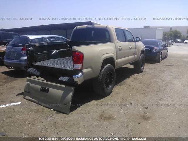 3TMCZ5AN6GM013773 - 2016 TOYOTA TACOMA DBL CAB/SR/SR5/TRD SPT/OR TEAL photo 4