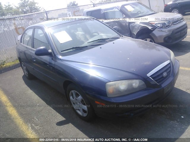 KMHDN46D05U000502 - 2005 HYUNDAI ELANTRA GLS/GT BLUE photo 1