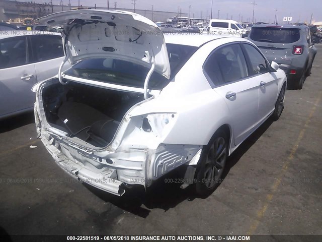 1HGCR2F59DA064993 - 2013 HONDA ACCORD SPORT თეთრი ფოტო 4