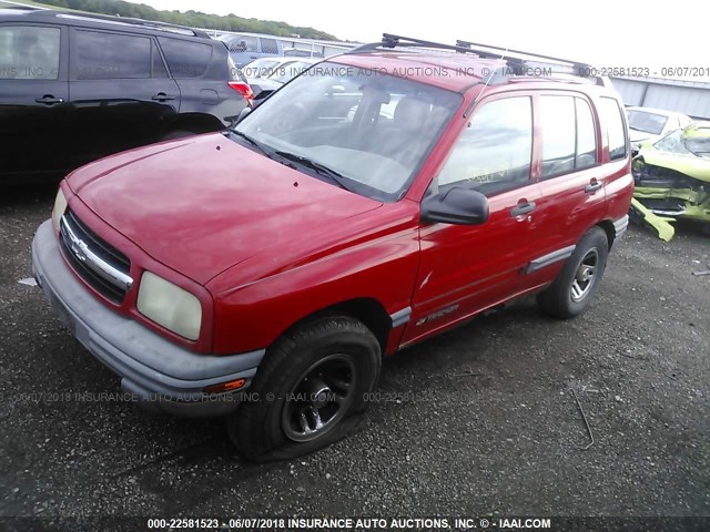 2CNBJ13CXX6920782 - 1999 CHEVROLET TRACKER RED photo 2