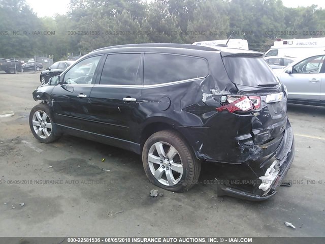 1GNKRGKD6HJ130353 - 2017 CHEVROLET TRAVERSE LT BLACK photo 3