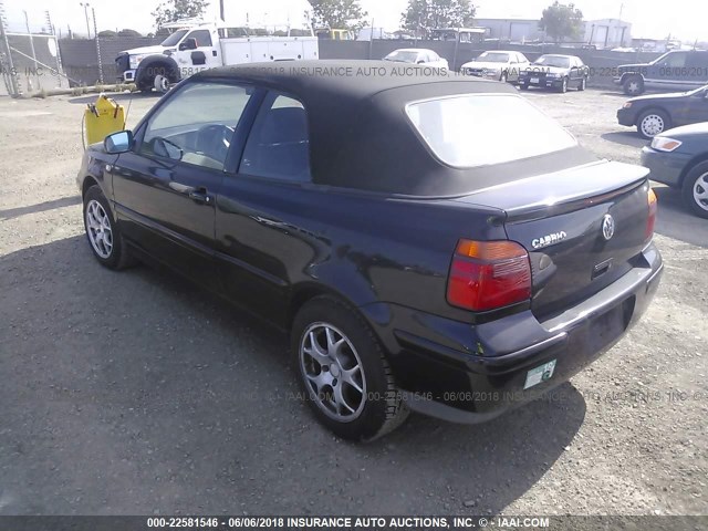 3VWDC21VX1M808477 - 2001 VOLKSWAGEN CABRIO GLX 黑色 照片 3
