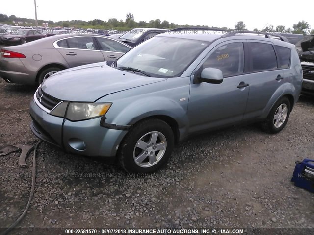 JA4MT31X57Z002297 - 2007 MITSUBISHI OUTLANDER LS BLUE photo 2