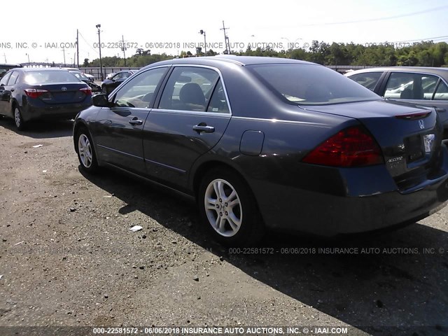 JHMCM563X7C022031 - 2007 HONDA ACCORD SE Dark Blue photo 3