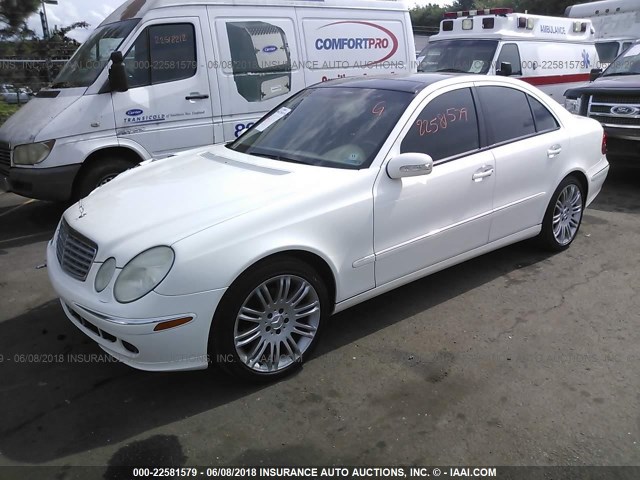 WDBUF87J76X190150 - 2006 MERCEDES-BENZ E 350 4MATIC WHITE photo 2