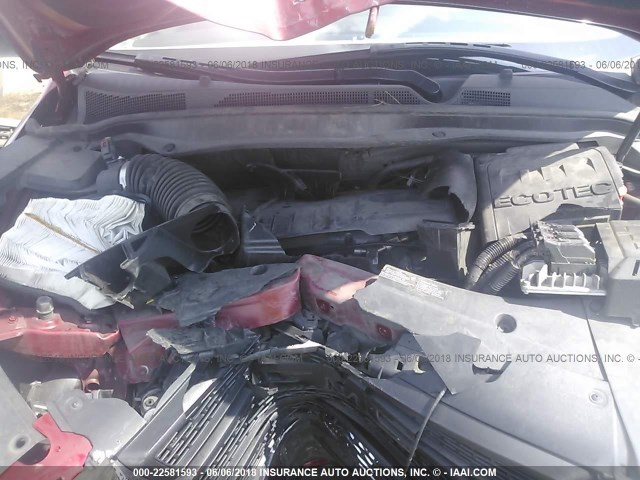 2GKALREK1E6339346 - 2014 GMC TERRAIN SLE RED photo 10