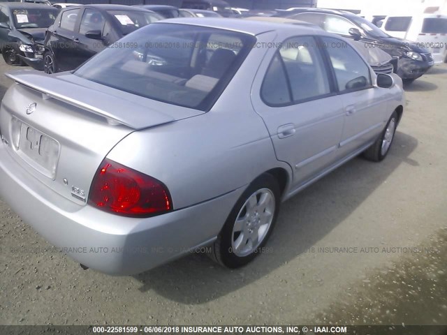 3N1CB51D16L639380 - 2006 NISSAN SENTRA 1.8/1.8S SILVER photo 4