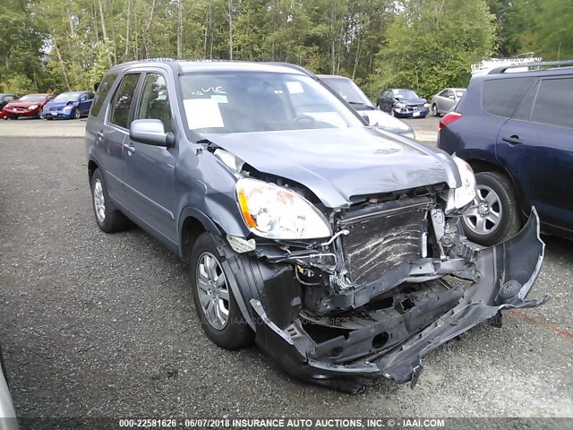 JHLRD78926C020753 - 2006 HONDA CR-V SE/EX GRAY photo 1