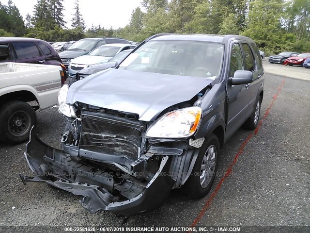 JHLRD78926C020753 - 2006 HONDA CR-V SE/EX GRAY photo 2