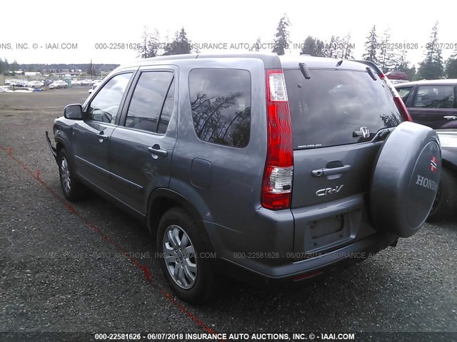 JHLRD78926C020753 - 2006 HONDA CR-V SE/EX GRAY photo 3