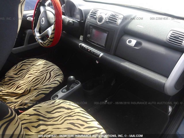 WMEEJ31X99K305337 - 2009 SMART FORTWO PURE/PASSION BLUE photo 5