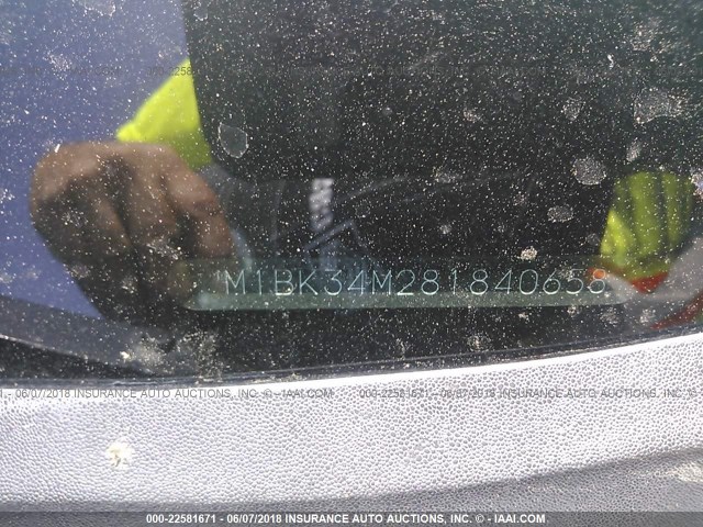 JM1BK34M281840658 - 2008 MAZDA SPEED 3 BLUE photo 9