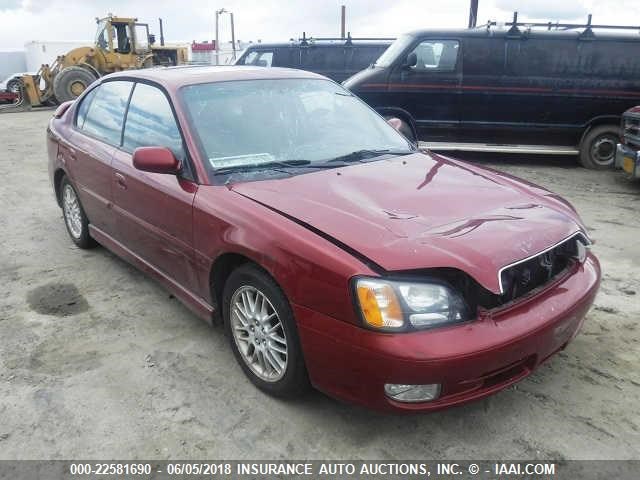 4S3BE645926214990 - 2002 SUBARU LEGACY GT RED photo 1