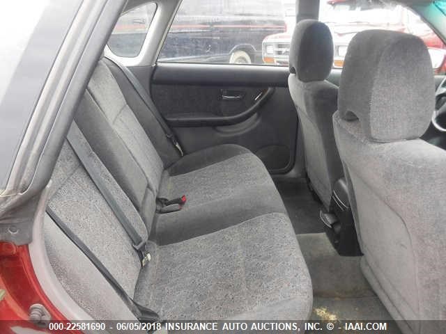 4S3BE645926214990 - 2002 SUBARU LEGACY GT RED photo 8