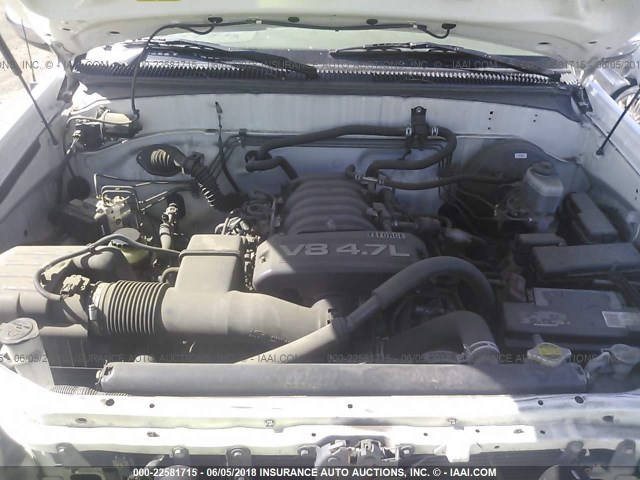 5TBET34156S558328 - 2006 TOYOTA TUNDRA DOUBLE CAB SR5 WHITE photo 10