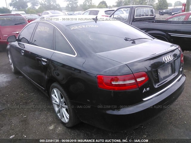 WAUWG74F99N055637 - 2009 AUDI A6 QUATTRO BLACK photo 3