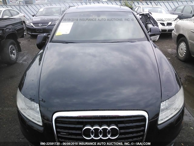 WAUWG74F99N055637 - 2009 AUDI A6 QUATTRO BLACK photo 6